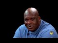 Shaq Tries to Not Make a Face While Eating Spicy Wings  Hot Ones