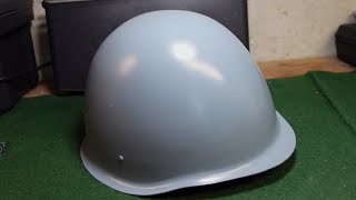 The Polish WZ  67/75 Steel Combat Helmet in Polish Naval Use.