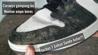 Cara Cuci Sepatu Bahan Suede (Jordan 1) #cucisepatusuede #laundrysepatusuede #jordan1