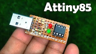 Programming Attiny85 IC Directly Through USB || Attiny Programming Without Arduino