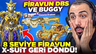 FİRAVUN X-SUİT GERİ DÖNDÜ!! YENİ FİRAVUN DBS, BUGGY VE P90 😱 8 SEVİYE ELEMENT M416 | PUBG MOBILE