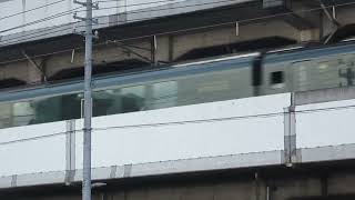 トワイライトエクスプレス瑞風福山駅付近通過