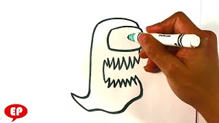 How to Draw Among Us - Ghost Imposter