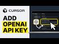 How to Add OpenAI API Key in Cursor AI 2026 (Step by Step)