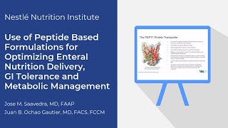 NNI Use of Peptide based Formulations For Optimizing Enteral Nutrition Delivery, GI Tolerance, and M