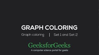 Graph Coloring | GeeksforGeeks