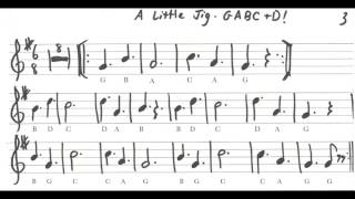 Recorder: A Little Jig 3,  GABCD