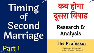 1. कब होगा दूसरा विवाह | Second Marriage Timing in Astrology | Timing of Second Marriage Analysis |