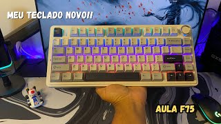 Unboxing do meu Novo Teclado do AliExpress!!- AULA F75, o melhor de todos?