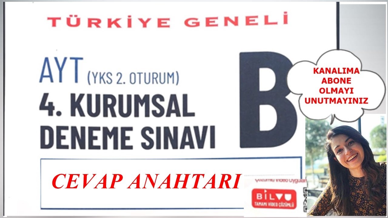 BİLFEN YAYINCILIK 16.03.2022 4.KURUMSAL AYT DENEMESİ CEVAP ANAHTARI # ...