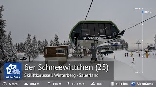 Schneewittchen Ski Lift Full Ride 🚡 Winterberg (Skiliftkarussell) Sauerland 🇩🇪 | Built by Doppelmayr