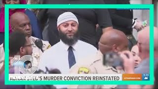 Adnan Syed's murder conviction reinstated