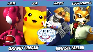 GOML 2023 GRAND FINALS - aMSa \u0026 Axe Vs. Jmook \u0026 Cody Schwab - Smash Melee - SSBM