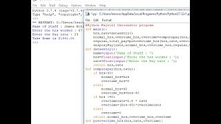 Python Payroll Calculator program