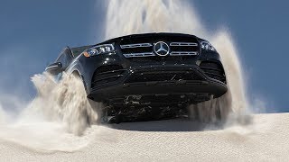 Mercedes GLS (2020) Stuck in the sand? (Off-Road Demo with E-active body control). Review!