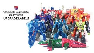 KL變形金剛玩具分享42 泰坦之戰 第一波 官方細節升級貼紙 Titans Return First Wave Upgrade Labels