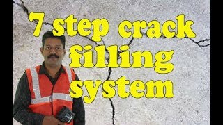 7 STEP CRACK FILLING SYSTEM KERALA INDIA, MALAYALAM, FIX CONCRETE CRACK EBEN EZER INTERIORS KERALA