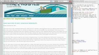 WordPress Tutorial: Customizing Containers 3/6 [HTML2WP screencast]