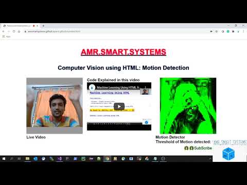 Computer Vision Using Html Motion Detection In Javascript For Webpages