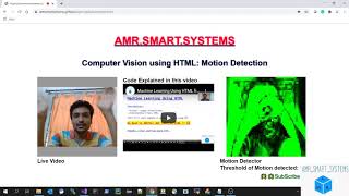 Computer vision using HTML: Motion Detection in JavaScript for webpages #AI #MotionDetection