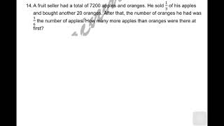 Primary 6 Mathematics - Fractions