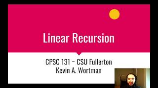 Linear Recursion