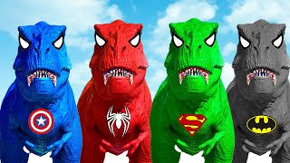 PAW Patrol Chase Spiderman Indominus Rex vs Spiderman Hunting found Jurassic World evolution 2