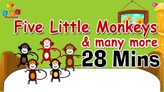 Five Little Monkeys & More || Top 20 Most Popular Nursery Rhymes Collection