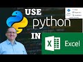 How to access Python in Excel + some basic examples