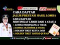 Cara Daftar Jalur Prestasi Hasil Lomba! Sertifikat Lomba Lebih Dari 1! Golden Tiket Pilih Ini!