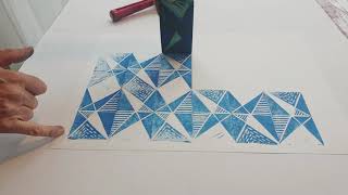 Linocut Repeat Pattern
