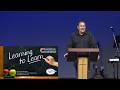 'Learning to Learn' part 2 in the series (Lessons in Living ' by Pastor Calvin Bergsma