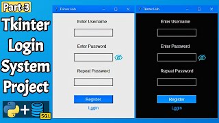 Python Tkinter Login System (Part 3): SQLite Database Integration & Theme Bug Fix