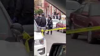 NYPD at Borough Park funeral-turned-protest, April 30, 2020