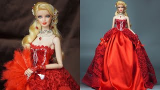 ❤️RUBY❤️ Barbie Collector Gemstone Doll Makeover - DIY and Craft to Make Your Barbie a Real Queen