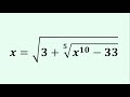 A Radical Equation Challenge | Algebra | Give It A Try!