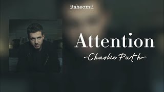 Charlie Puth - Attention (speed up + lyrics) | 8D Audio