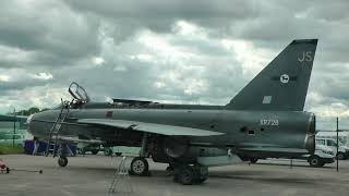 English Electric F6 Lightning XR728 full power static reheat run Bruntingthorpe UK, 28 May 2022.