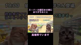 【猫ミーム】ある精肉店でバイトしてた時の話　平日編 ①　#shorts #猫マニ #猫ミーム#アルバイト