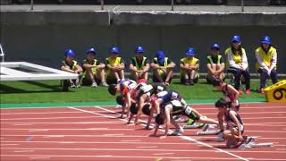 小学男子100ｍ_決勝1組_第31回南部忠平記念陸上20180708