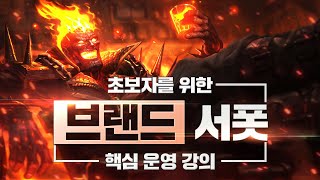 데교수의 브랜드 서폿 특별 강의 【 13.1 ver 】