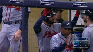 ATL@MIL: Flowers brings home Markakis on a single