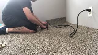 How to use a carpet seam iron