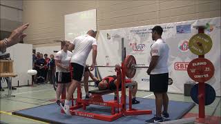 Ronald Sura - 125 kg - ME v klasickom tlaku na lavičke - 2019 Luxembursko - EPF