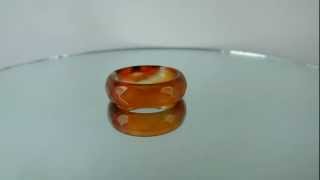 8.50 CTS NATURAL MULTI COLOR AGATE GEMSTONE BAND RING