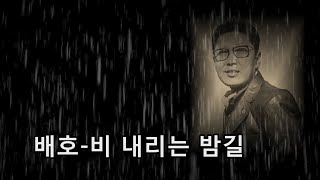 배호~ '비 내리는 밤길' 1970