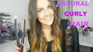 Natural Curly Hair Using a GHD