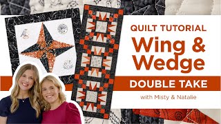 Learn How To Make a Halloween Inspired Runner & Wall Hanging | Wing & Wedge Double Take