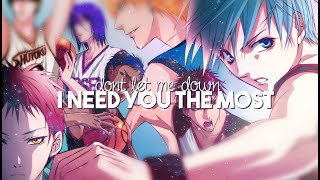 don't let me down【kuroko no basket】