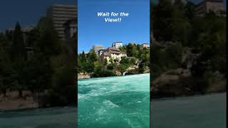 Largest Waterfall in Europe | Rheinfall | Germany - Switzerland Border!!